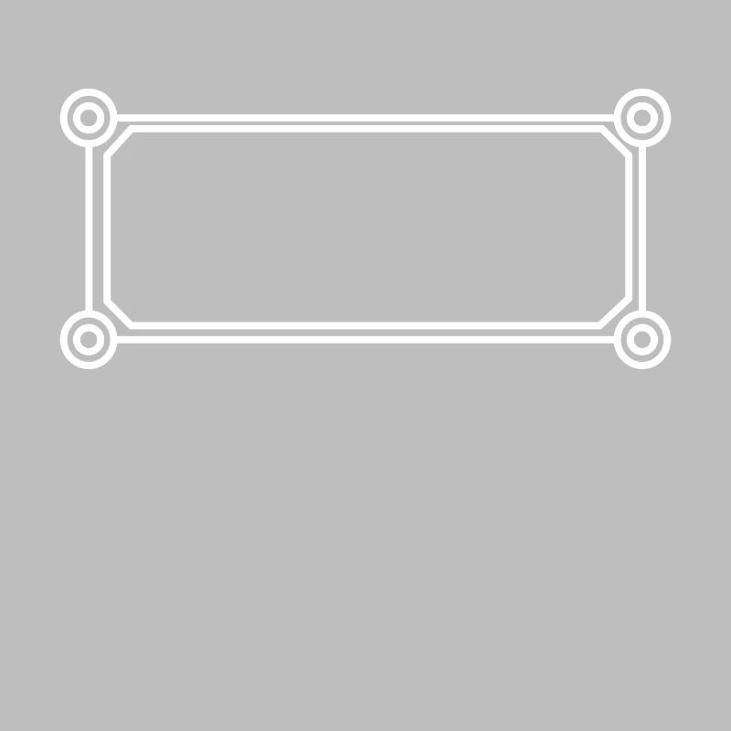 Rectangular frame white round corners