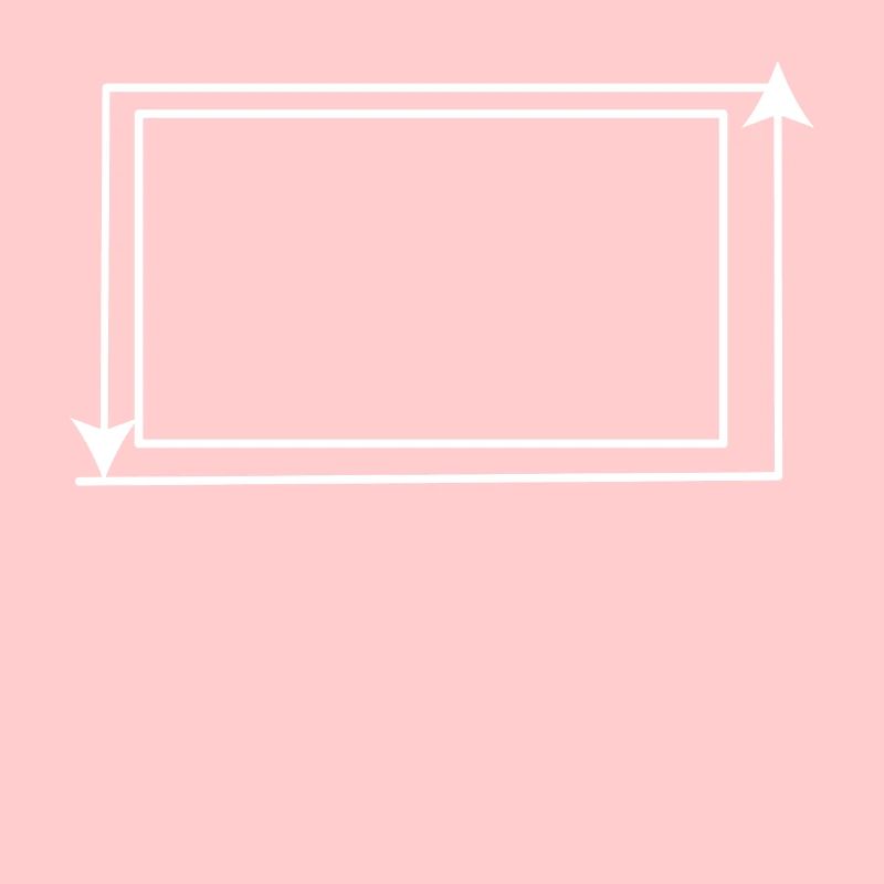 White Arrow Frame Rectangular