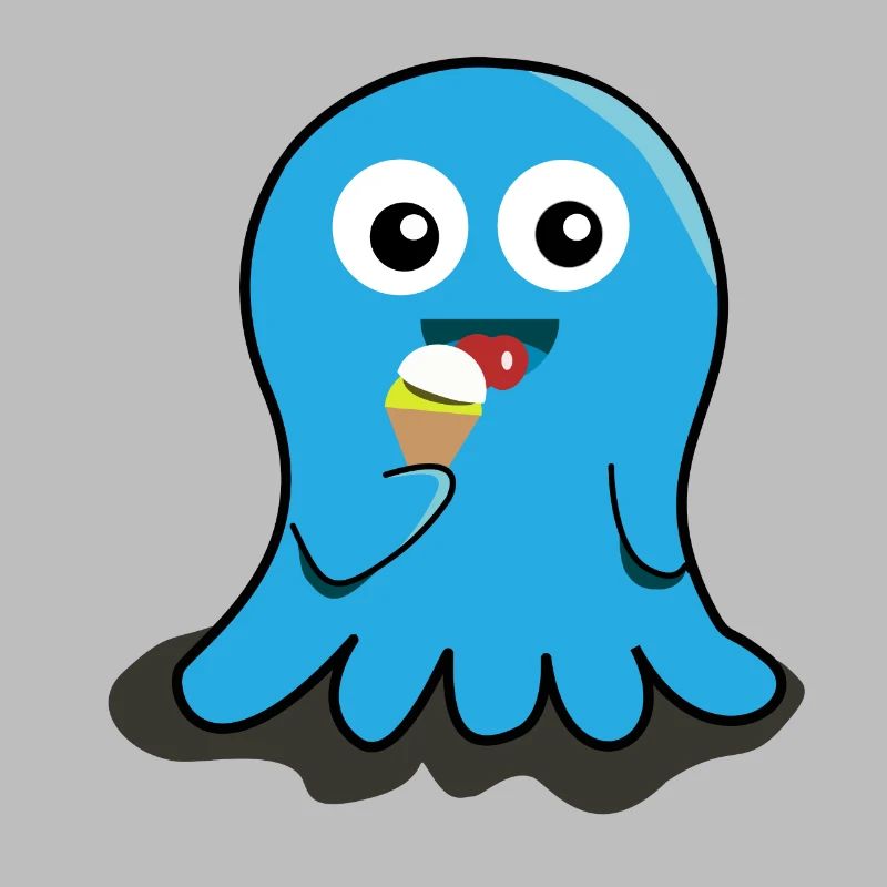 Geist Eis essen Geschenk Kinder witzig lecker