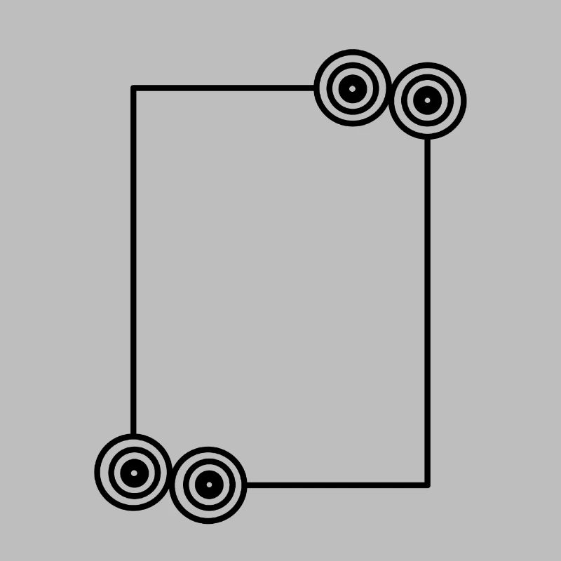 Elongated black frame Basic text