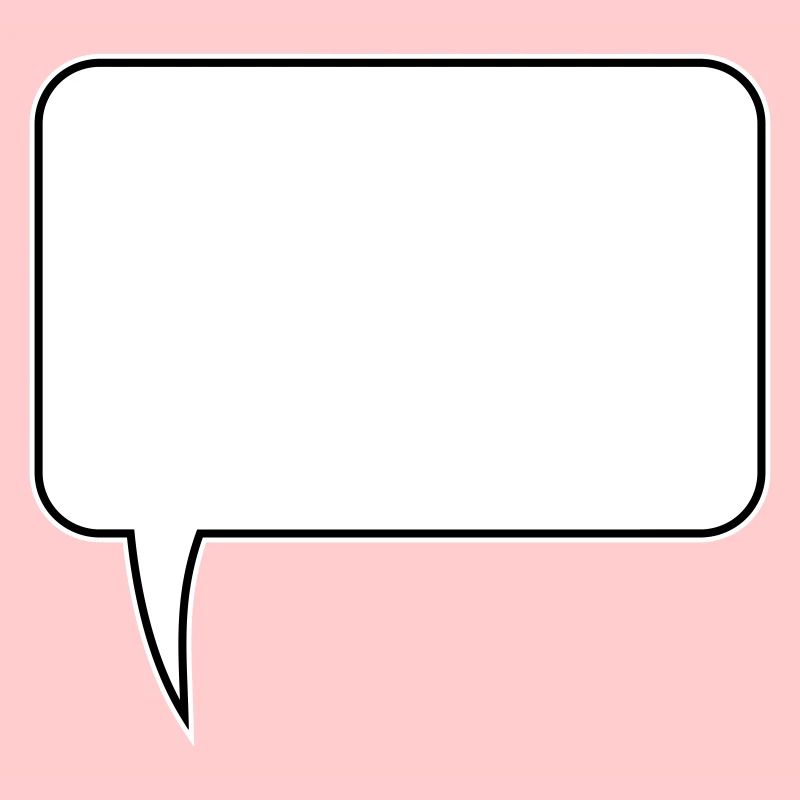 Conception rectangulaire de bulle de dialogue