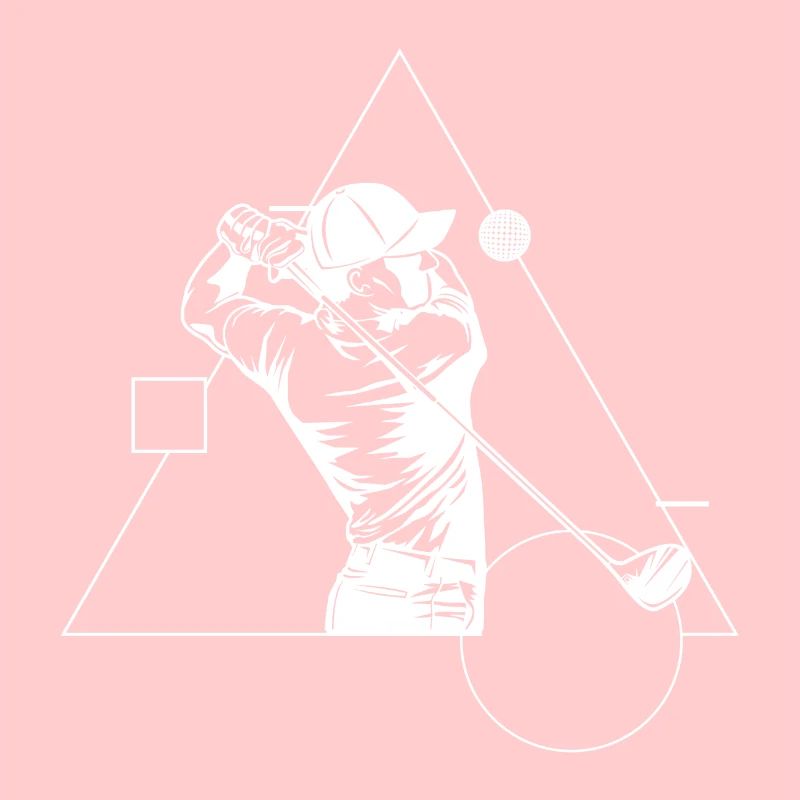 Golf Golf Course Golfer Geometry