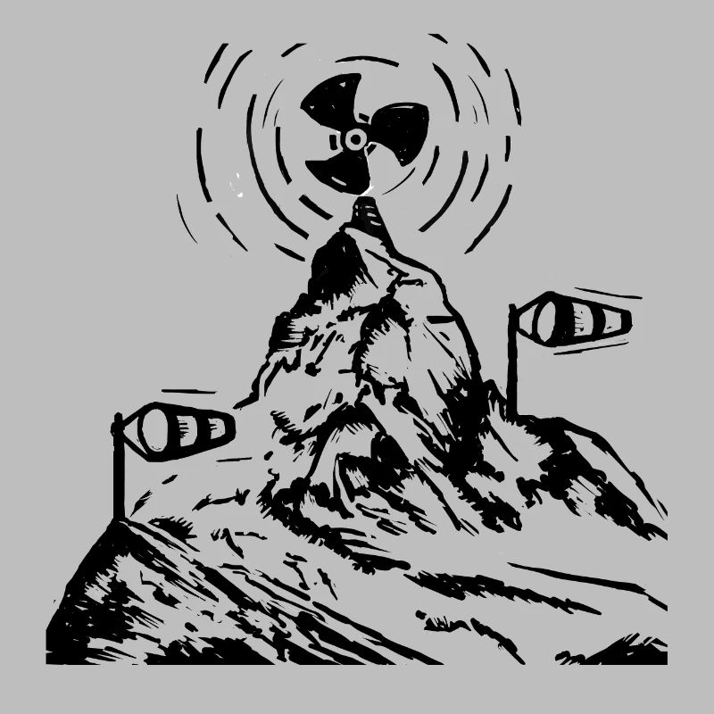 Fan, wind, storm, summit