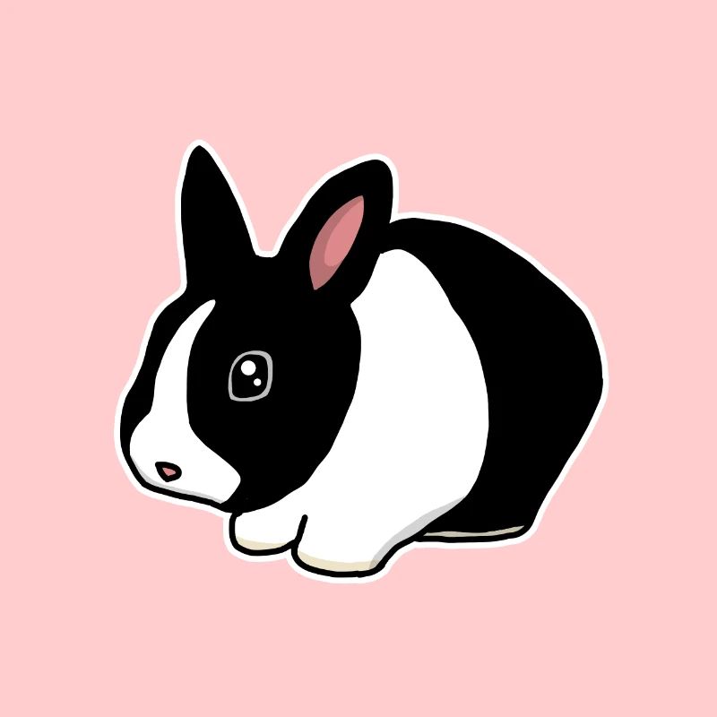 Dwarf rabbit, rabbit, cute, comic