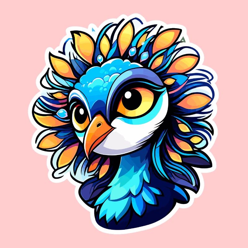 Peacock Bird Drawing