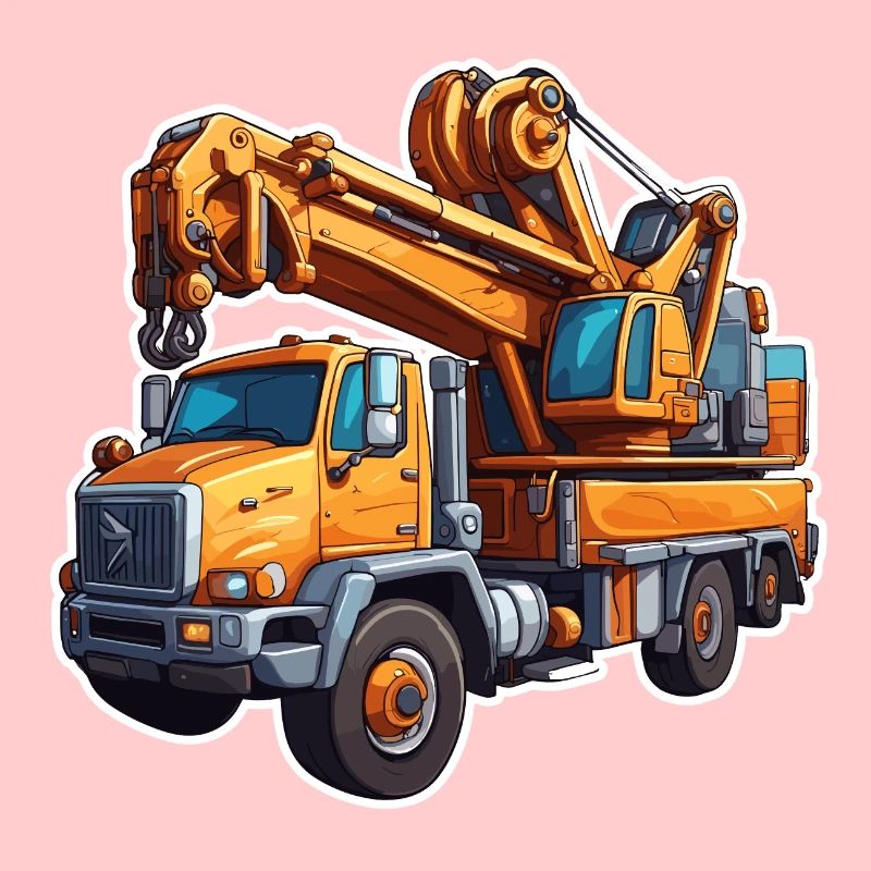 Crane / construction site / winch / crane system