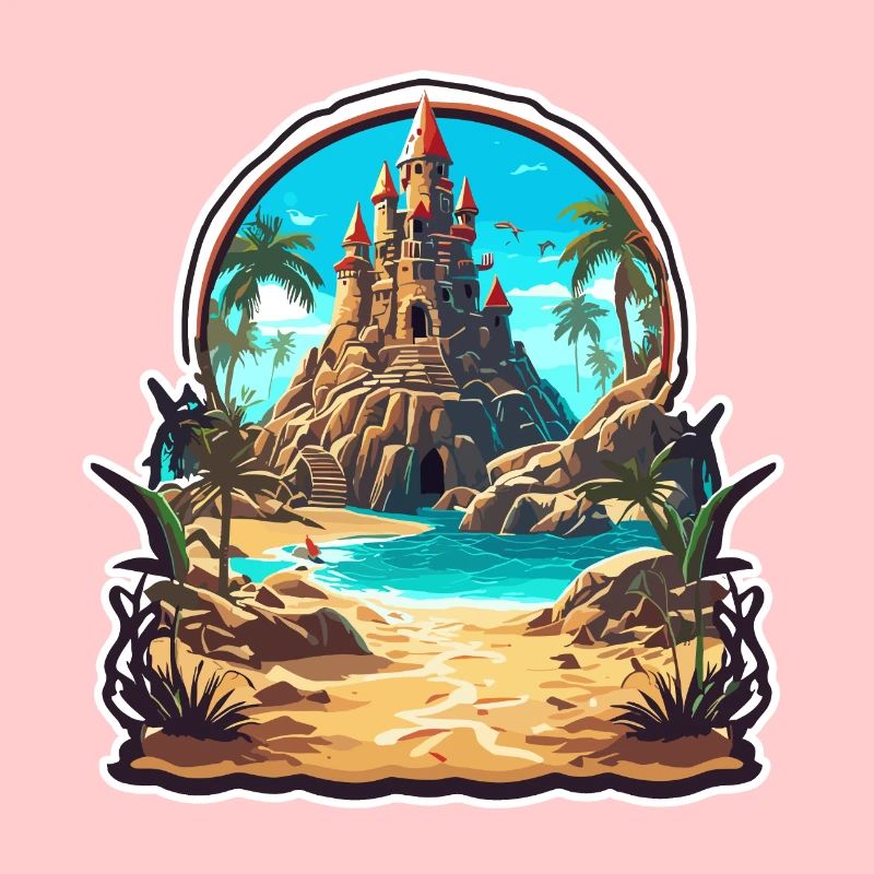 Château de sable / Construction / Jouer / Château / Vacances