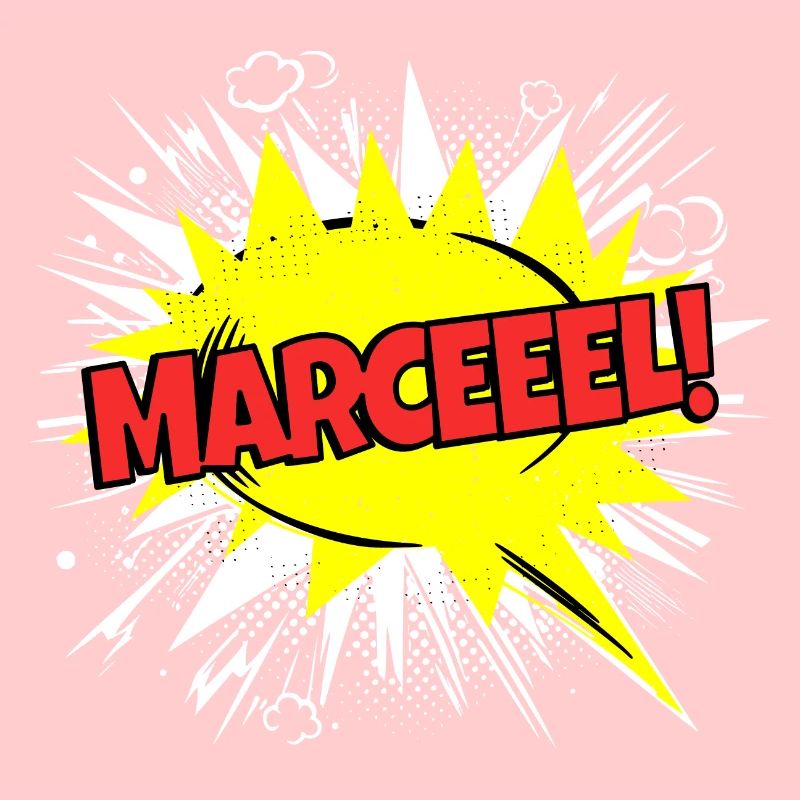 Marcel nom drôle bulle de discours Marceeel !