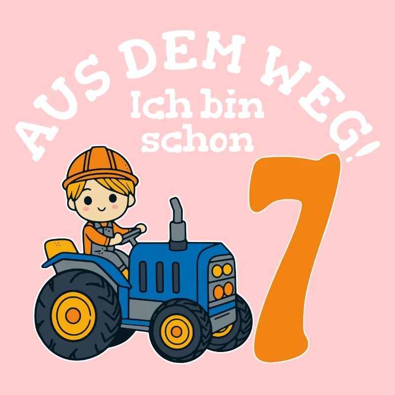 7. Geburtstag Traktor Junge