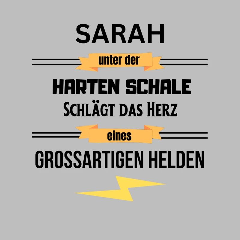 Sarah unter harte Schale eines Großartigen Helden