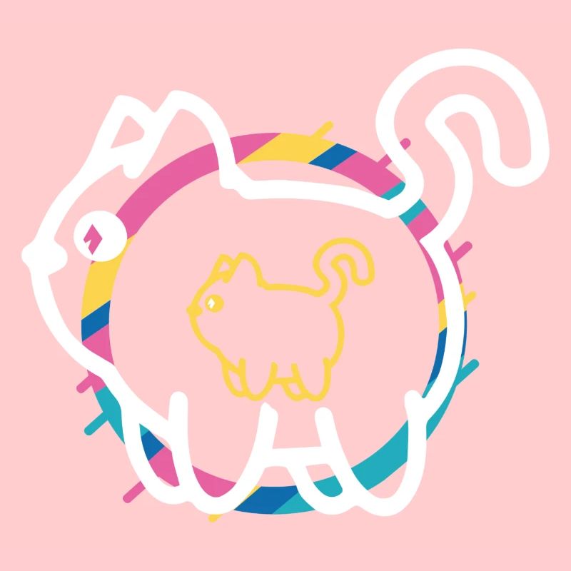 Logo SweeetestPets, motivo con colori caldi