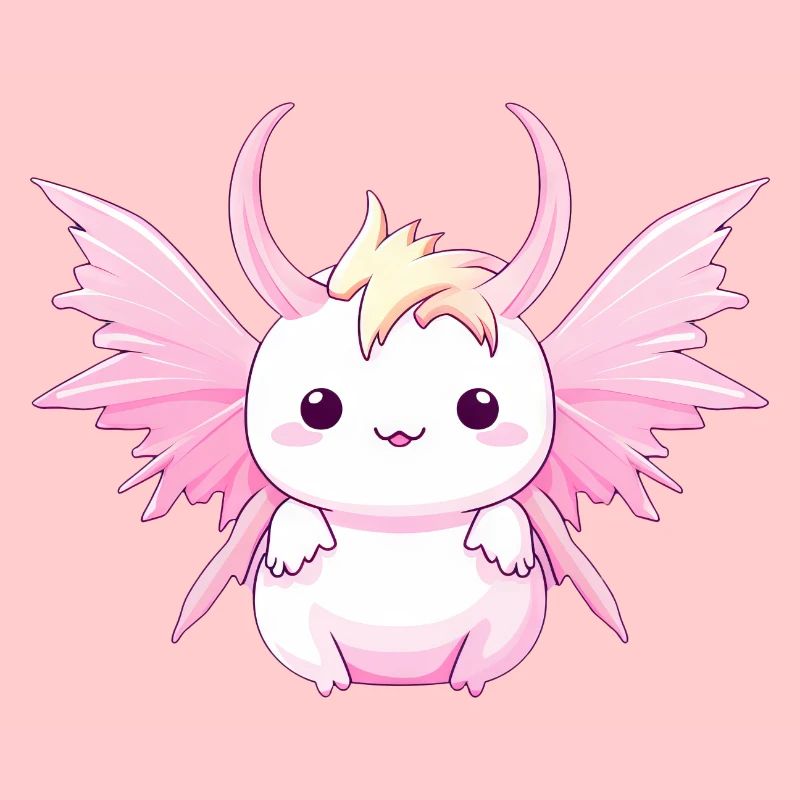 Axolotl Angels & Devils - Design avec cornes et