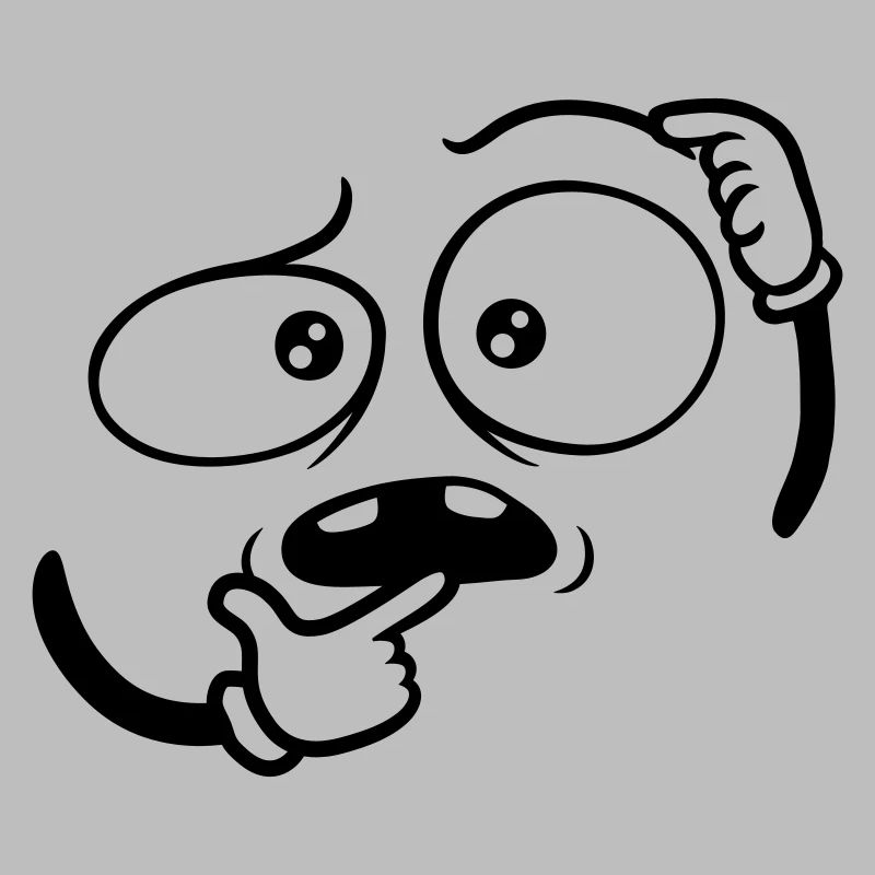 Doubtful Hand Gesture Face