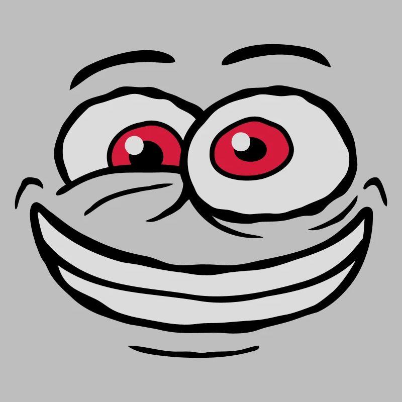 Crazy Comic Face Design