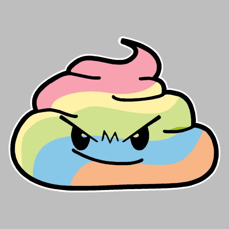 Rainbow Bunch - Poo grumpy poop