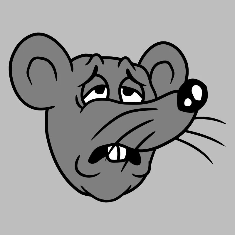 Mouse exhausted sad desperately tired suffering sweet