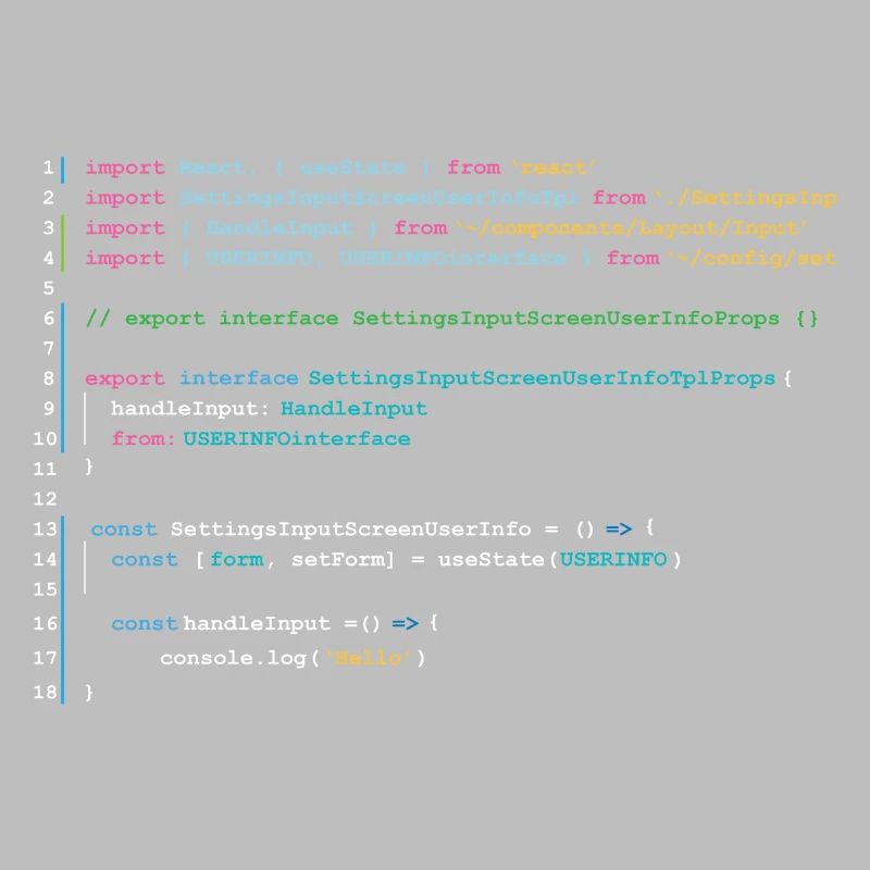 Code des programmeurs dans React
