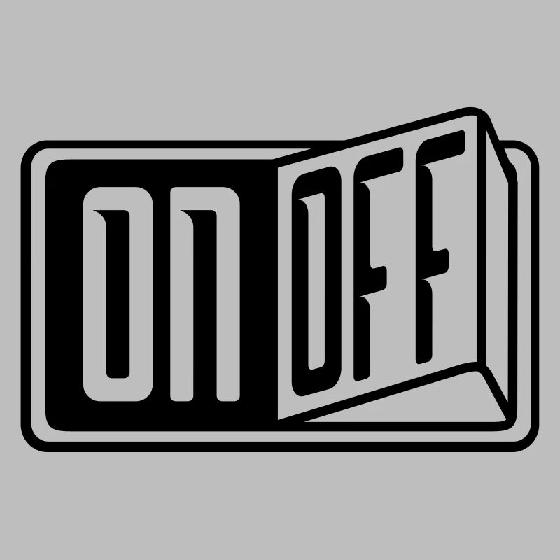 switch on off button turn on off