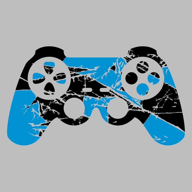 cracks old scratches cool blue design controllers