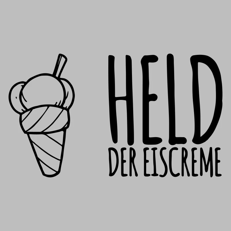 Held der Eiscreme - Eis Esser Geschenk