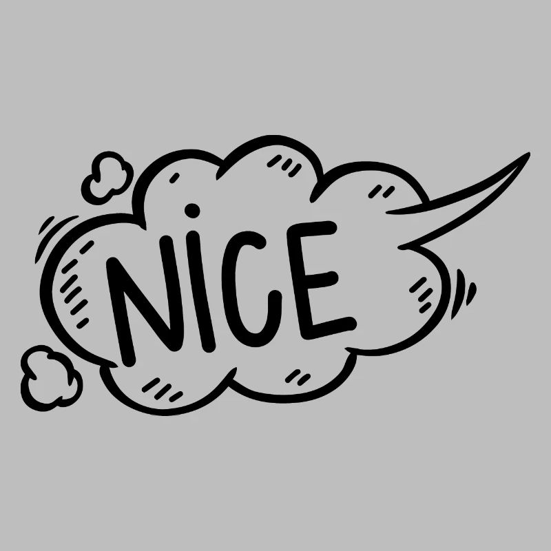 Speech bubble nice comic