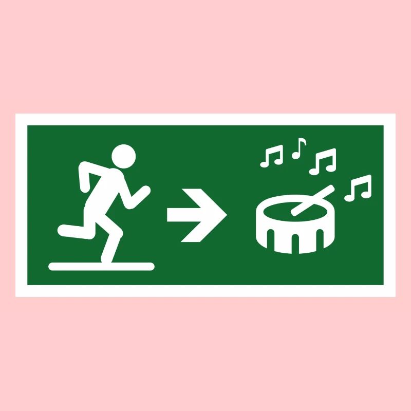 exit to the drum sound