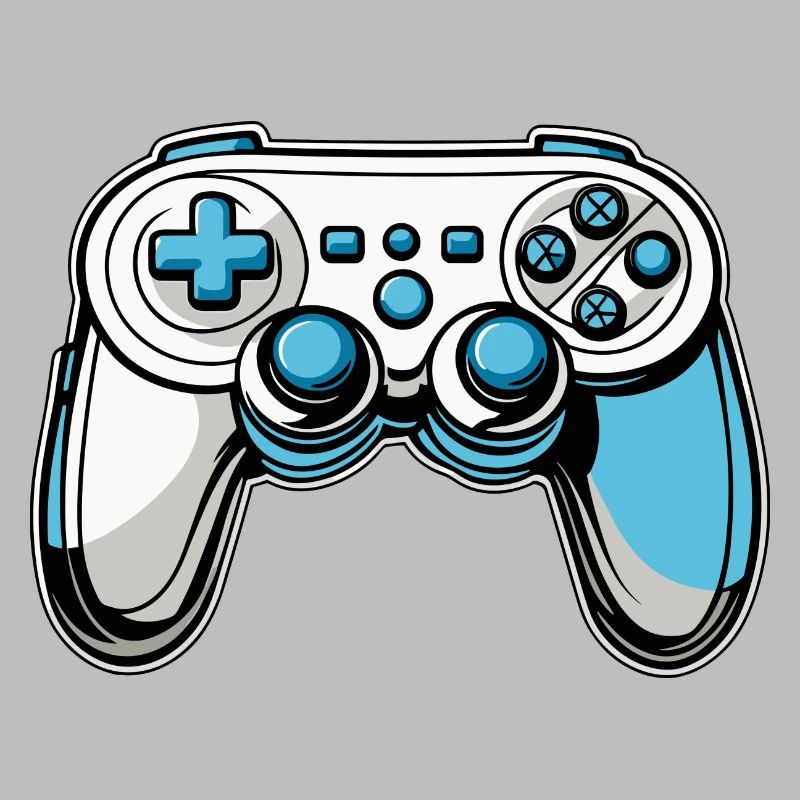 Controller Blue Illustration