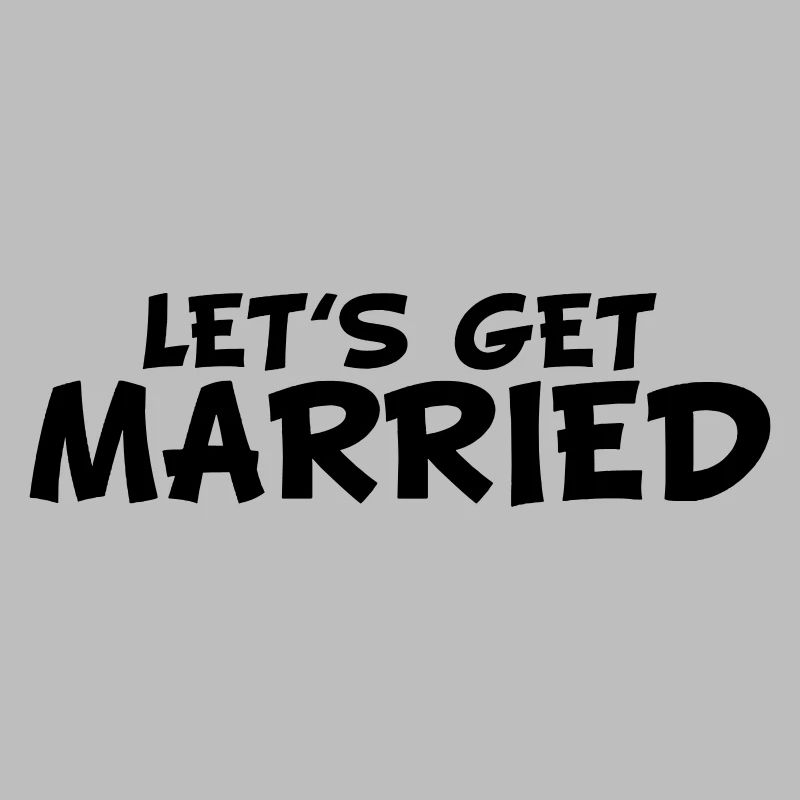 comic cartoon text lets get married