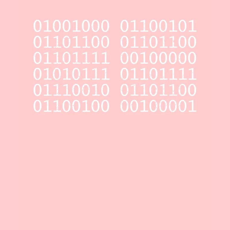 Hello World! Binary Unicode computer science