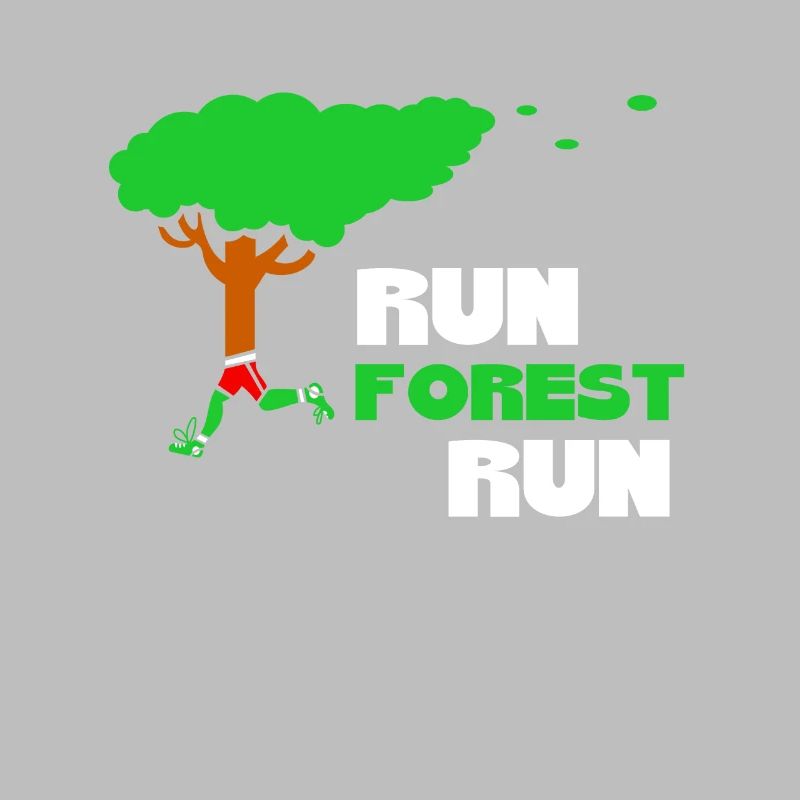 Run Forest Run Running Tree Runner Fun Run Geschenk
