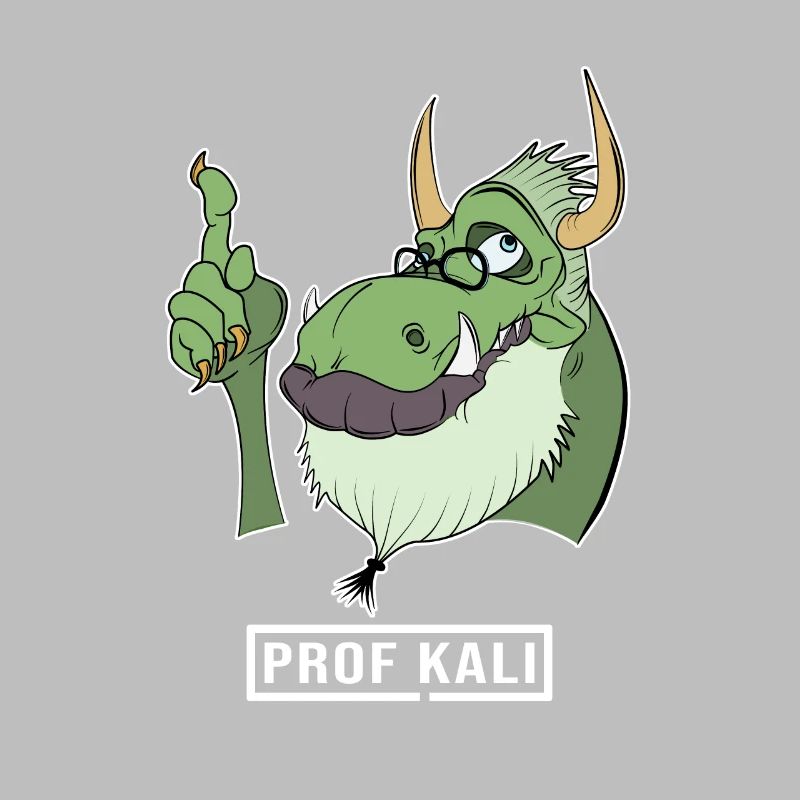 Kali Linux Computer Administrator Tux Dragon Head