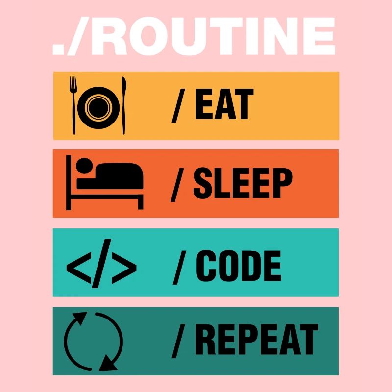 Eat Sleep Code Repeat Programmierer