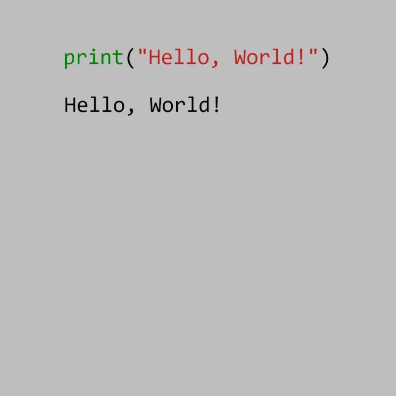 Hello World lustiges Geschenk Python Programmierer