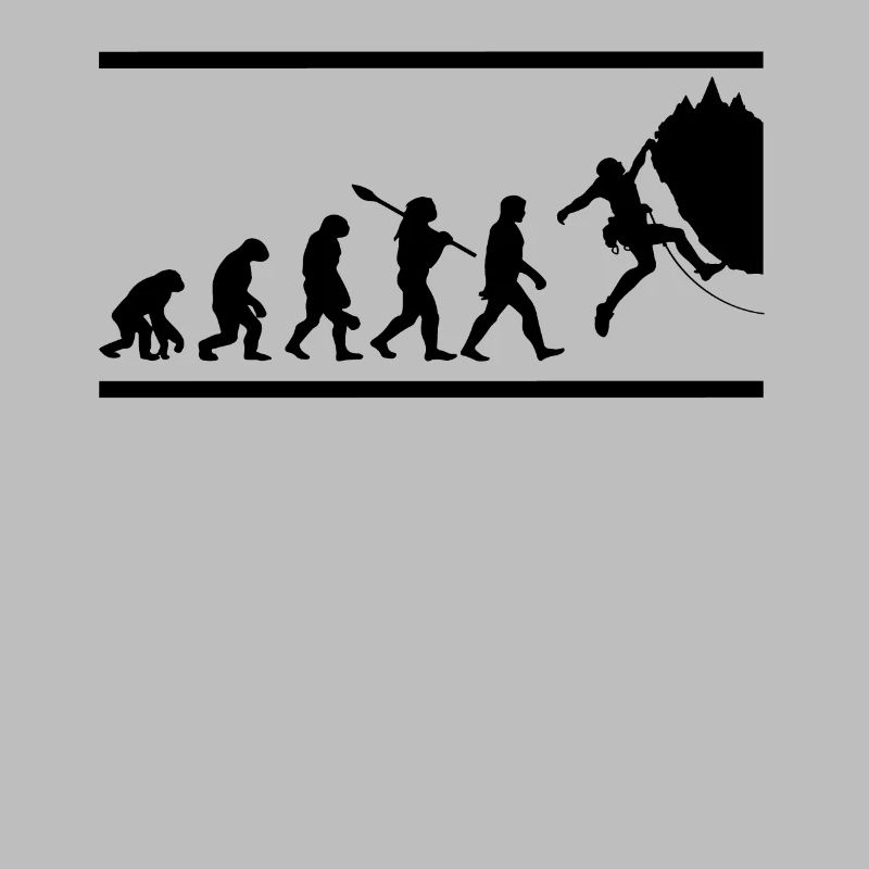 Felskletterer Klettern Evolution