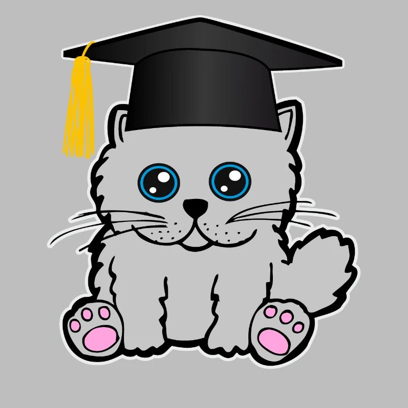 Bachelor Master Studium Abschluss Katze Mieze