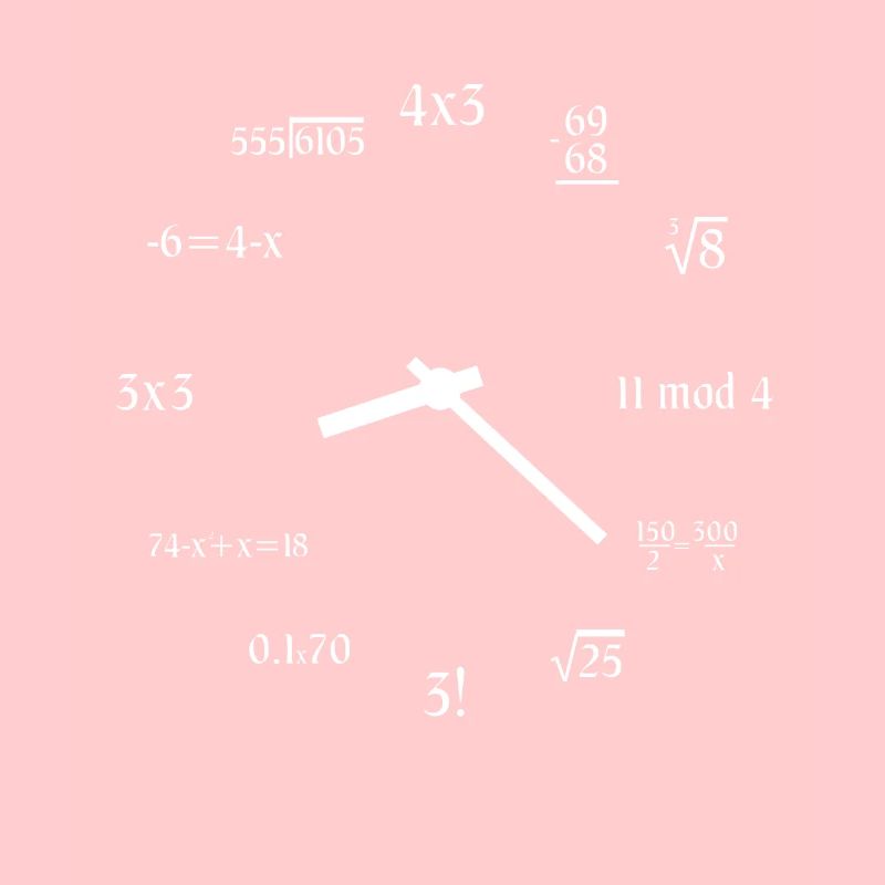 Math Clock Funny Mathematics Clock Meme Math Love