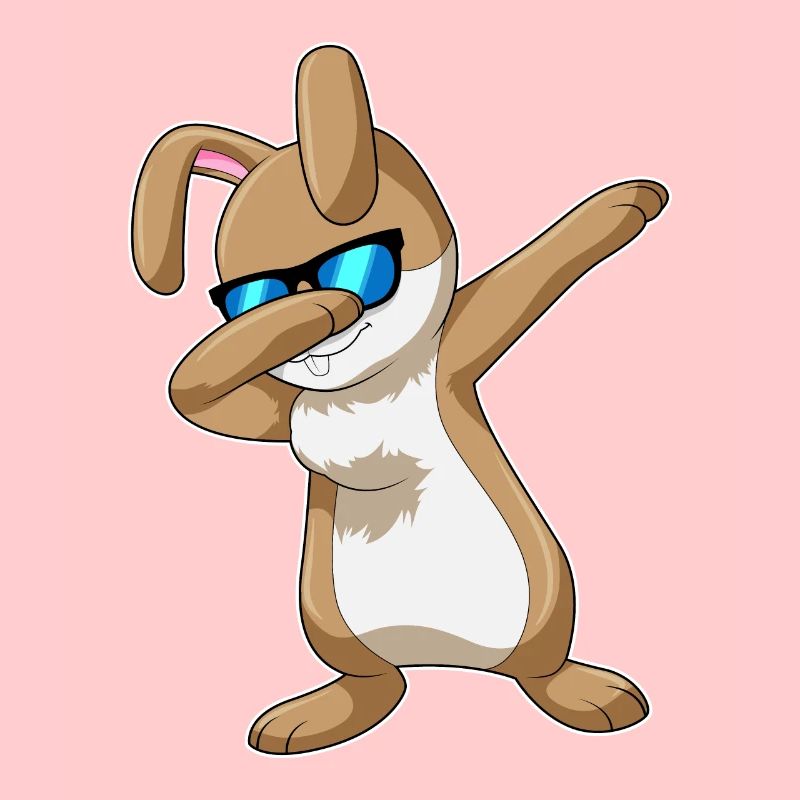 Rabbit at the Hip Hop Dance Dab