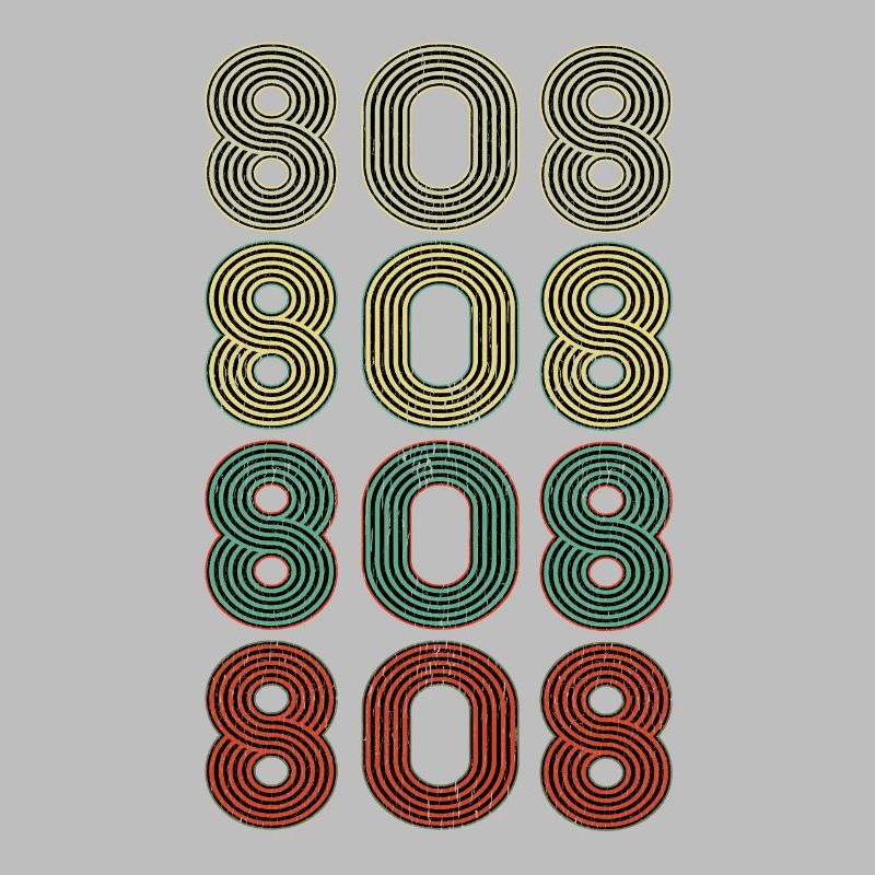 Retro America State Flag Area Code Hawaii