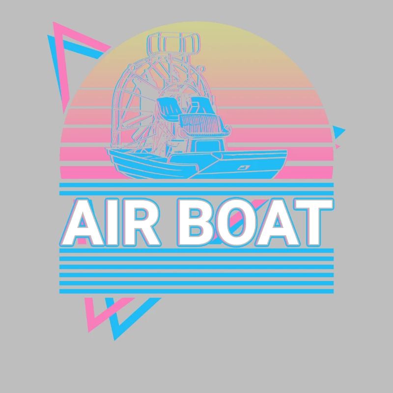 Luftboot Luftbootfahren Fanboot Retro Geschenk