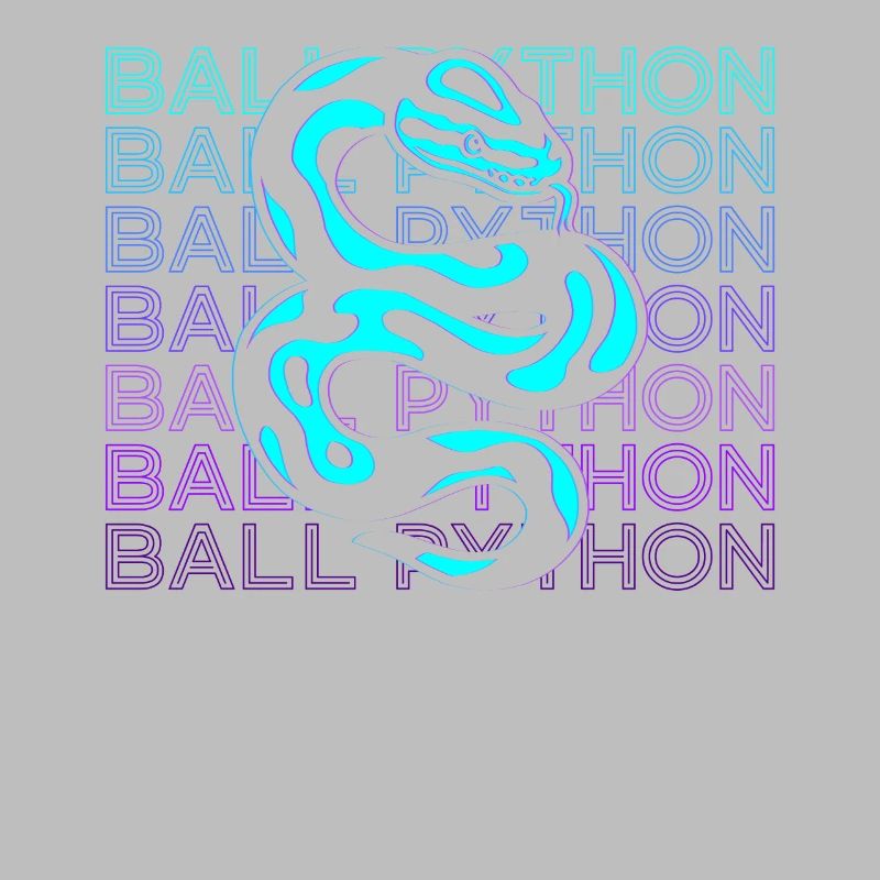 Ball Python Snake Retro Gift