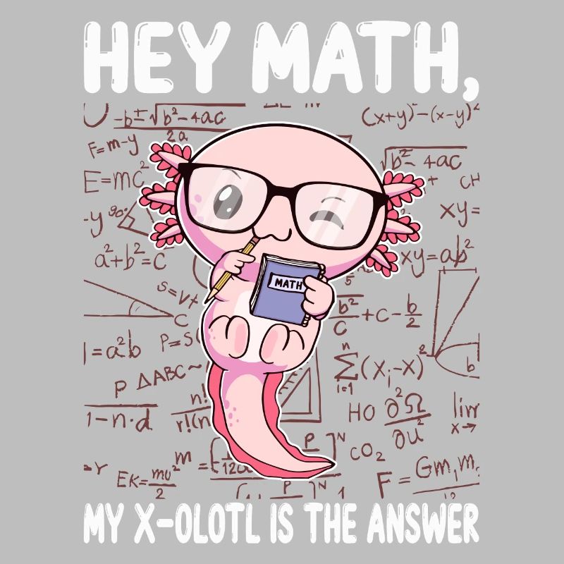 Funny Math Axolotl Math Gift