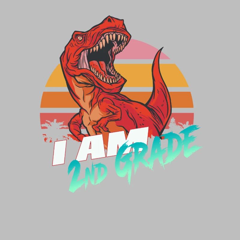 I am 2nd Grade, Second Grader - T-REX