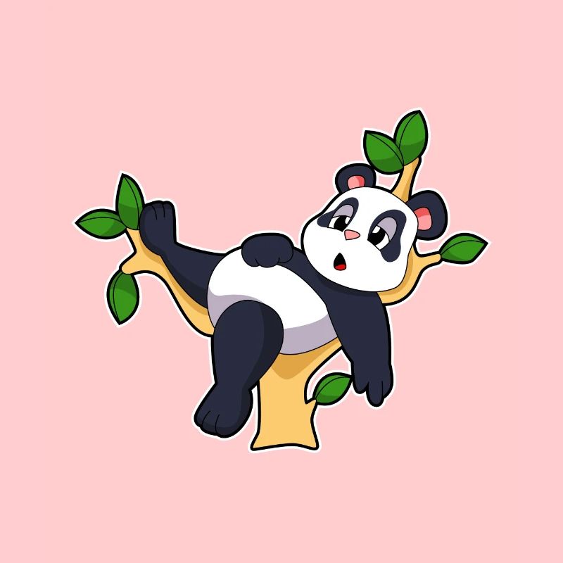 Panda on tree