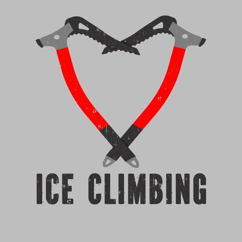 Ich Liebe Eisklettern Eiskletterer Eispickel