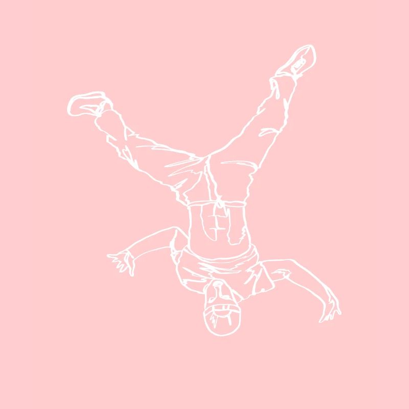 Breakdancing Breakdancer Break Dance Oneline Art