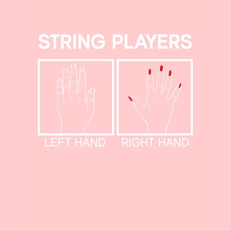 String player - Left hand Right hand - Electric guitar