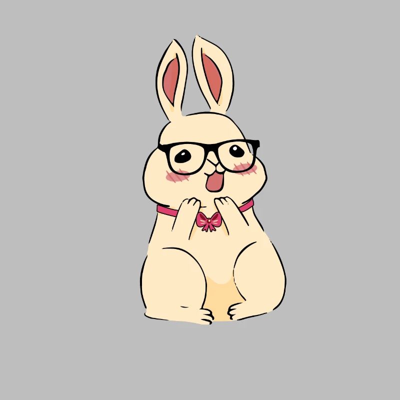 Cute Easter Rabbit Fly
