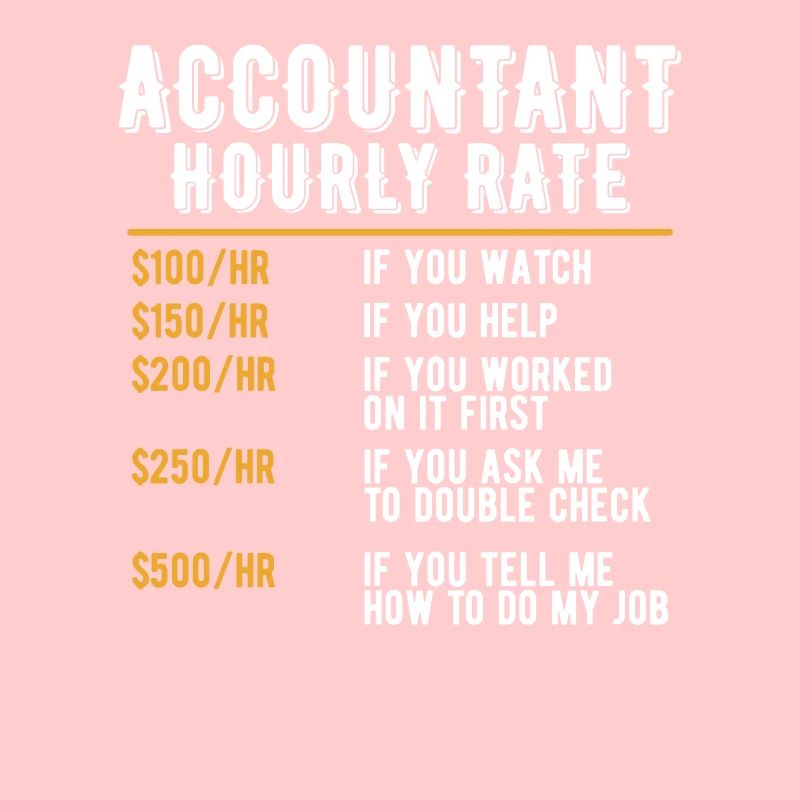 Drôle de comptable Comptabilité à taux horaire CPA Cool