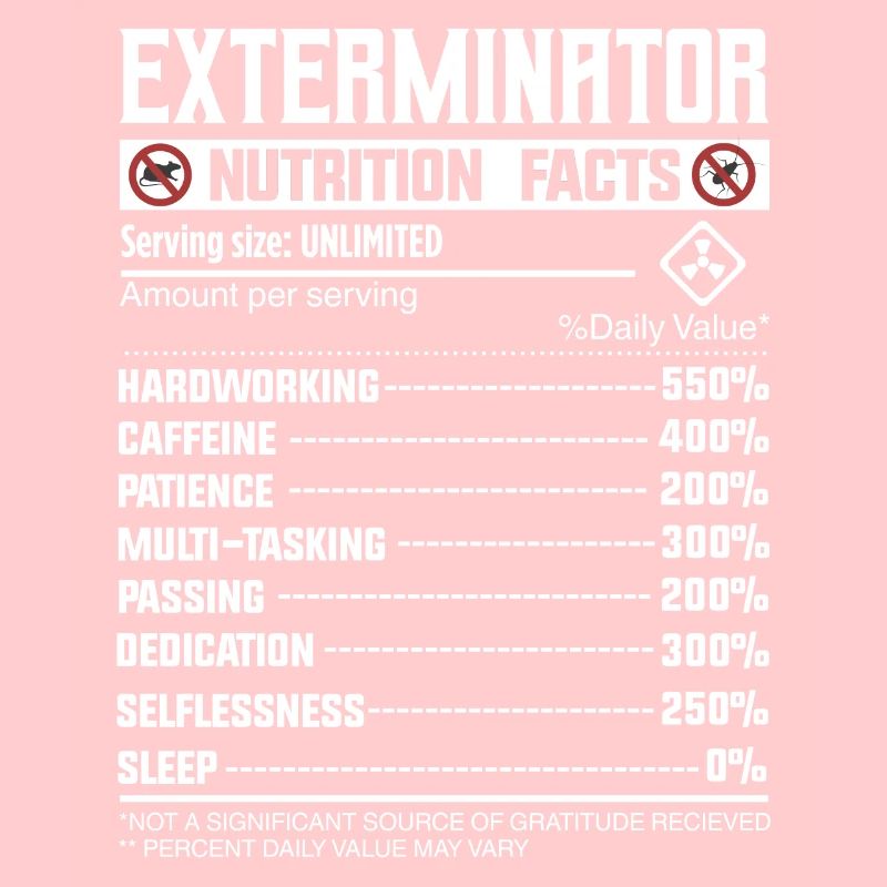 Exterminator Nutrion Facts - Schädlingsbekämpfung