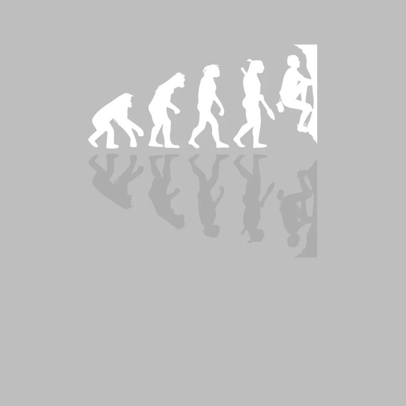 Human Evolution Funny Bouldering Climber Boulder